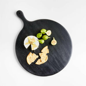 Tondo Ebonized Round Serving Board.