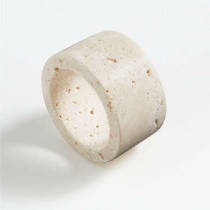 Travertine Napkin Ring.