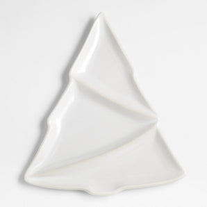 Tree Stoneware Divided Platter