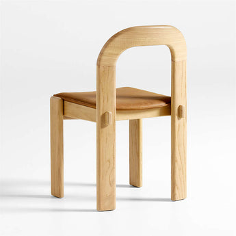 Treviso Natural Leather Dining Side Chair.