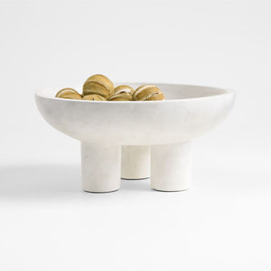Tri-Footed Ceramic Centerpiece Bowl