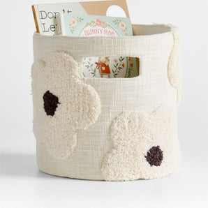 Tufted Daisy Shelf Bin.