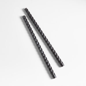 Twisted  Taper Candles 18", Set of 2