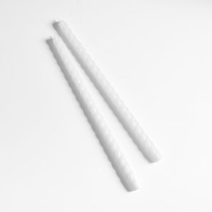 Twisted  Taper Candles 18", Set of 2