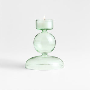 Venezia Smoke Glass Tealight Candle Holder