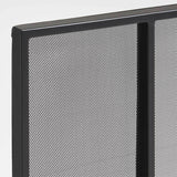 Black Vertical Fireplace Screen.