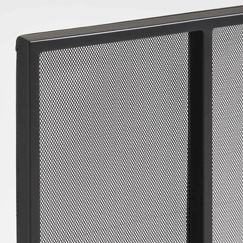 Black Vertical Fireplace Screen.
