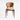 Silla de comedor auxiliar de madera de nogal y terciopelo Via