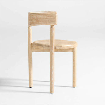 Virage Oak Wood Curved Dining Chair.