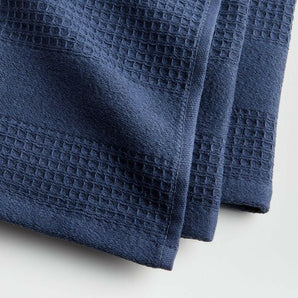 Waffle-Terry White Organic Cotton Dish Towels, Set of 2.