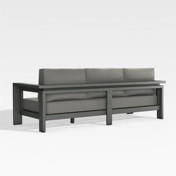 Walker Outdoor Metal Sofa with Graphite.