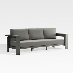 Walker Outdoor Metal Sofa with Graphite.