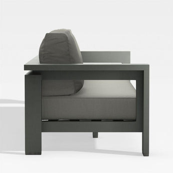 Walker Outdoor Metal Sofa with Graphite.