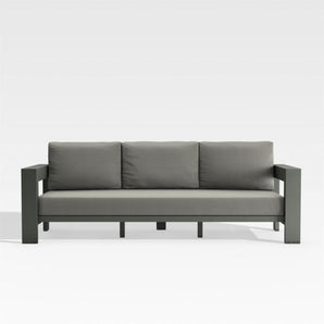 Walker Outdoor Metal Sofa with Graphite.