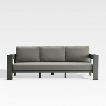Walker Outdoor Metal Sofa with Graphite.