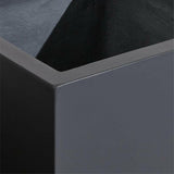 Walker 31.5" x 31.5" Tall Rectangular Black Planter.