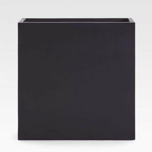 Walker 31.5" x 31.5" Tall Rectangular Black Planter.