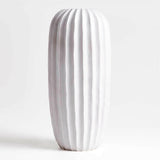 Warren White Stoneware Floor Vase 20".