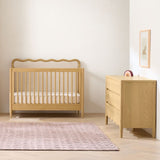 Waveland Natural Oak Wood and Upholstere.