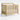 Baby Waveland Oak Wood and Upholstered Performance Stripe Convertible Baby