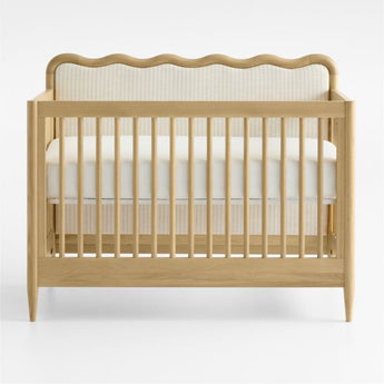 Waveland Natural Oak Wood and Upholstere.