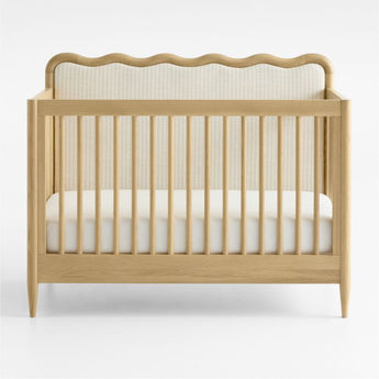 Waveland Natural Oak Wood and Upholstere.