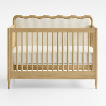 Waveland Natural Oak Wood and Upholstere.