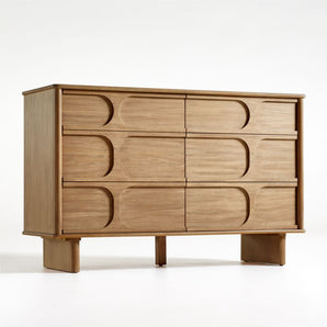 Cómoda de madera de 6 cajones Kids Wes