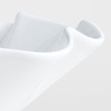 White Ruffle Pedestal Bowl.