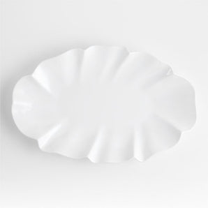 Ruffle Earthenware X-Large Platter