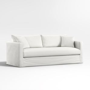 Willow II Slipcovered Bench Queen Sleeper Sofa