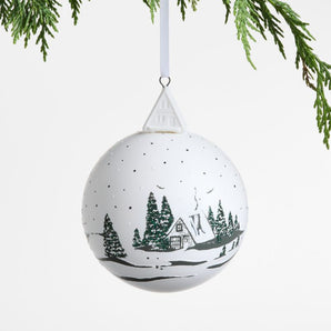 Winter A-Frame Ball Christmas Tree Ornament
