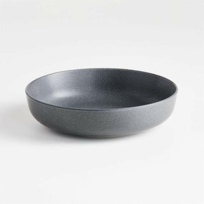 Wren Matte Dark Grey Low Bowl.