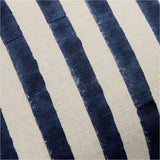 Yarra Stripe Fringe 24"x16" Deep Indigo.