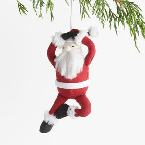 Yoga Santa Christmas Tree Ornament