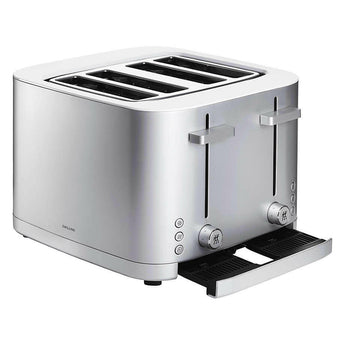 ZWILLING ® Enfinigy Silver 4-Slice Toaster.