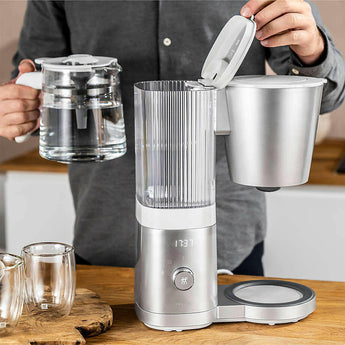 ZWILLING ® Enfinigy Silver Glass 12-Cup Coffee Maker.