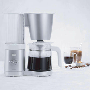 ZWILLING ® Enfinigy Silver Glass 12-Cup Coffee Maker.
