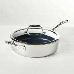 Sartén de cerámica con tapa ZWILLING® JA Henckels Clad Xtreme de 5 cuartos
