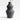Angle Black Ceramic Vase 14".