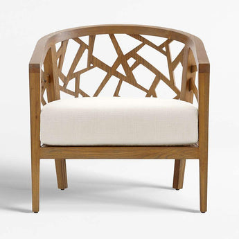 Ankara Chair with Fabric Cushion.
