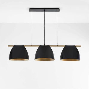 Arnau Bent Metal Linear Chandelier Light