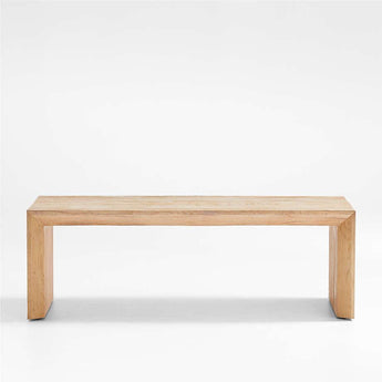 Baja Natural Oak Wood 54" Rectangular Coffee Table.