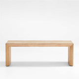 Baja Natural Oak Wood 54" Rectangular Coffee Table.