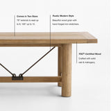 Breckenridge 100"-126" Weathered Rustic.