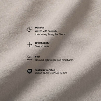 Eurflxlin Duvet Eushm Clay Taupe.