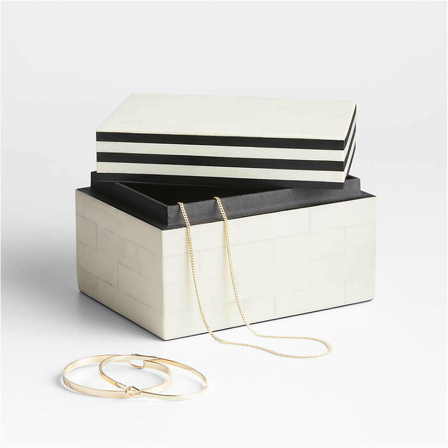 Clara Small Resin Inlay Decorative Box – Crate & Barrel