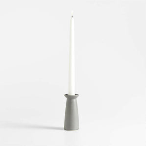 Craft Charcoal Grey Ceramic Taper Candle Holder