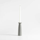 Craft Charcoal Grey Ceramic Taper Candle Holder.