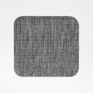 Chilewich ® Grey Rounded Square Crepe Placemat.